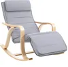 Songmics fauteuil à bascule, chaise longue, repose-mollets Voir les images du produit 1