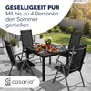 CASARIA® Gartenmöbel Set 4 Stühle mit WPC Tisch 80x80cm Produktbild-Vorschau 6