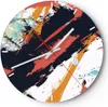 Wanduhr - Rund - Glasuhr - Abstraktion Graffiti Modern - Produktbild-Vorschau 1