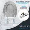 Sedile WC SANILO® con chiusura ammortizzata e chiusura Anteprima dell’immagine prodotto 6