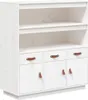 vidaXL Deska barowa biała 100x40x108,5 cm lite drewno Podgląd zdjęcia produktu 2