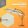 KINGSLEEVE® Ombrellone da Giardino con LED Ø300cm Parasole Anteprima dell’immagine prodotto 3