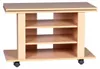 TV HiFi Bank OREGON Buche Fernsehtisch drehbar & rollbar 75 Produktbild-Vorschau 5