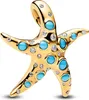 PANDORA Charm-hanger, zeester, collectie Moments, 14 karaat Productafbeelding-voorbeeld 1
