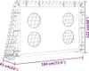 vidaXL Futbalová bránka s bránkovou stenou oceľ 184x61x122 Náhľad obrázku produktu 6