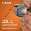Bęben na wąż ogrodowy AREBOS 30 m, bęben na wąż, obrotowy Podgląd zdjęcia produktu 3