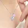 Schutzengel Halskette I Geschenk für Damen Echtschmuck Rosa, 45cm

 Produktbild-Vorschau