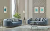 Villa Möbel Sofa Set Angela Blau Stellvariante:3+2 Produktbild-Vorschau 2