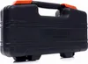 A black tool case with orange accents is shown against a white background. Produktbild-Vorschau