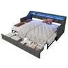 A modern sofa bed with integrated storage and LED lighting. Náhled obrázku produktu
