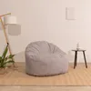 Sitzsack-Sessel XXL aus Breitcord 100 cm, Hellgrau Produktbild-Vorschau 6