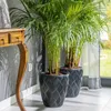 Flow Slim 40 Runder Blumentopf | Weiß Produktbild-Vorschau 4