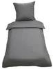 2 tlg Uni Bettwäsche 135x200 Anthrazit Einfarbig Renforce Produktbild-Vorschau 1
