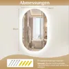 Lustro łazienkowe COSTWAY, lustro łazienkowe z Podgląd zdjęcia produktu 3