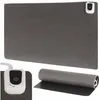 A heated desk mat and its controller are shown, along with a rolled-up mat. Produktbild-Vorschau