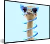 MuchoWow® Gerahmtes Poster Strauß - Sonnenbrille - Blau - Produktbild-Vorschau 1