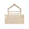 Hausbett Kinderbett 140x200 cm Kiefer Massivholz Cream mit Produktbild-Vorschau 14