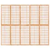 vidaXL 5-tlg. Paravent Japanischer Stil Faltbar 200x170 cm Produktbild-Vorschau 3