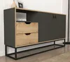 Sideboard Dolores mit 2 Türen und 2 Schubladen in Anthrazit Produktbild-Vorschau 5