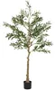 HOMCOM Kunstolijfboom, groot, 150 cm. Kunstplant voor Productafbeelding-voorbeeld 1
