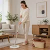 Schaum Mop Obrotowy PRO z Wiadrem na Kółkach, Dozownikiem i Podgląd zdjęcia produktu 8