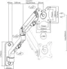 Gembird MA-WA1-02 Verstellbarer Montagearm für Wanddisplays Produktbild-Vorschau 3