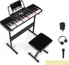 COSTWAY 61-Tasten-Keyboard, elektrisches Keyboard-Set mit Produktbild-Vorschau 1