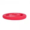 A red weight plate with a unique design and text on it, isolated on a white background. Produktbild-Vorschau