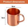 Becher aus reinem Kupfer, 450 ml, elegantes Design, Gold, 8 Produktbild-Vorschau 4