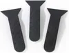 Three black plastic scrapers with textured handles are arranged on a white background. Produktbild-Vorschau