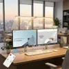 24W Schreibtischlampe Led Klemmbar, 80CM Weiß Monitor Lampe Produktbild-Vorschau 1