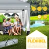 gazebo tillvex 3x3m grigio impermeabile con 2 pannelli Anteprima dell’immagine prodotto 7