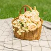 Creative Home Rieten Mand met Handvat, Natuurlijke Bruine Productafbeelding-voorbeeld 2