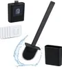Relaxdays Scopa per WC a parete, da incollare, A x L x P: Anteprima dell’immagine prodotto 1
