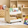 SoBuy KMB103-WN Półka dziecięca na kółkach Organizer Szafka Podgląd zdjęcia produktu 3