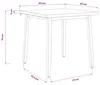 Möbel 60 x 55 x 75 cm Massivholz Akazie Weiß Rechtwinklig - Produktbild-Vorschau 9
