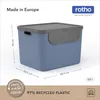 Rotho 3er-Set Mülltrennsystem je 55L Albula – Mülleimer mit Produktbild-Vorschau 5