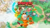 A colorful board game scene featuring Garfield characters and game elements. Podgląd zdjęcia produktu