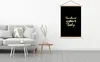 MuchoWow® Textilposter Zitate - Gesund - Gold 120x180 cm Produktbild-Vorschau 3