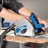 A person is using a circular saw to cut a piece of wood. Produktbild-Vorschau