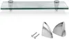 Glasregal 40x10x0,8 cm mit Halterung Glasboden Wandregal Produktbild-Vorschau 1