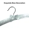Kleiderbügel, 10 Stück 43cm Weiß Kleiderbügel aus Satin, Produktbild-Vorschau 4