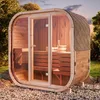 FinnTherm Fasssauna Ellipso M, Moderne Outdoor Sauna inkl. Produktbild-Vorschau 1
