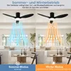 LED-plafondventilator met licht, 52 inch, zwart, met een Productafbeelding-voorbeeld 4