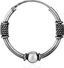 Single 925 Sterling Silber Keltische Celtic Gothic Creolen Produktbild-Vorschau 2