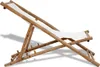 vidaXL Chaise longue bambou et toile Voir les images du produit 13