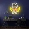 Astronaut neonový nápis pro nástěnné dekorace noční světla Náhled obrázku produktu 5