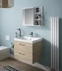 Badezimmerschrank mit Spiegel mit Ablagen, weiß R Produktbild-Vorschau 2