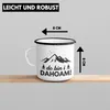 Trendation - Wandern Emaille Tasse Geschenk Do Bin I Dahoim Produktbild-Vorschau 4