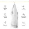 A kitchen towel hanging from a rod, with feature icons and text surrounding it. Anteprima dell’immagine prodotto